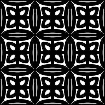 Floral Geometry Seamless Pattern Stock Illustration