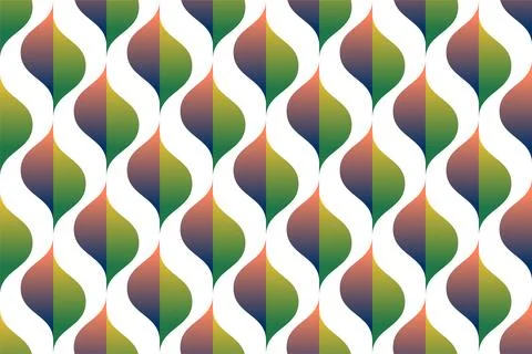 Floral gradient seamless pattern, colorful background design Illustrazione stock
