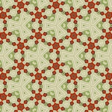 Floral grenadine continuous pattern. Floral ornament of sakura Stock Illustration