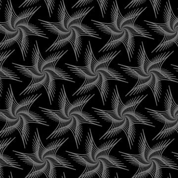 Floral Grey Line Pattern 스톡 일러스트