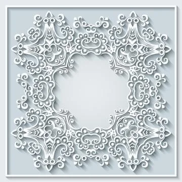 Floral hand drawn vector border. Frame design. Stockillustratie