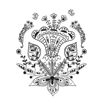 Floral illustration Stock Illustration