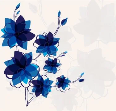 Floral invitation Illustrazione stock
