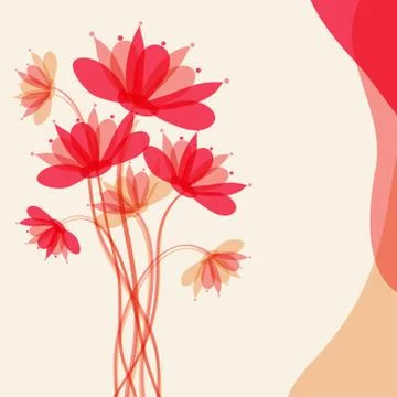 Floral invitation Stock Illustration