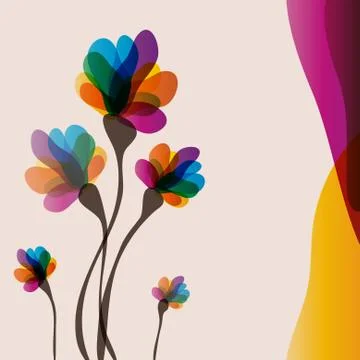 Floral invitation Stock Illustration