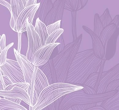 Floral invitation Stock Illustration
