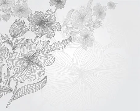 Floral invitation Illustrazione stock