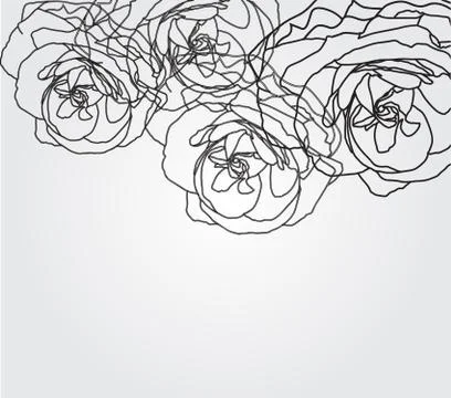 Floral invitation Illustrazione stock