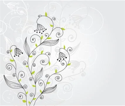 Floral invitation Stock Illustration