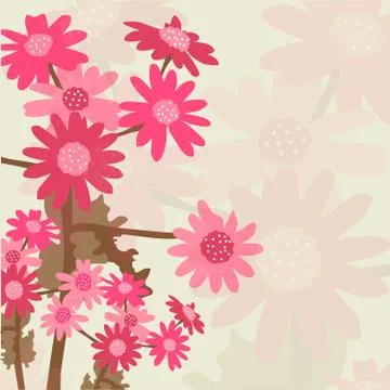 Floral invitation Stock Illustration