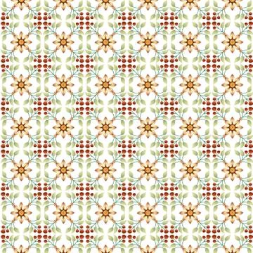 Floral Islamic Pattern Stock Illustration