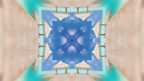 Floral Kaleidoscope Background Stock Footage 264652087