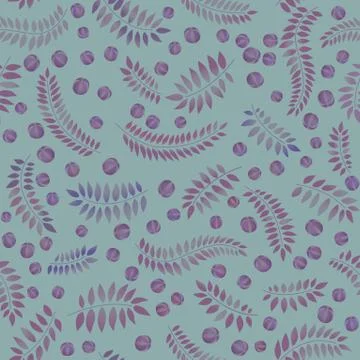 Floral leaves pattern. Seamless background. Nature swirl leaf ornament 스톡 일러스트
