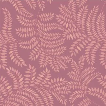 Floral leaves pattern. Seamless background. Nature swirl leaf ornament 스톡 일러스트