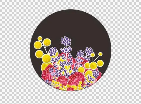 Floral logo Stock Illustration
