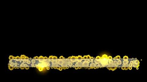 Floral Lower Third -Yellow, Blue and Red (HD) 動画素材 10733617