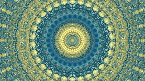 Floral Magic Circle Kaleadia 库存影片 108716186