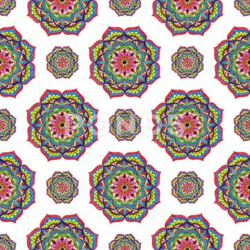 Floral mandala pattern Stock Illustration