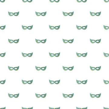 Floral mask pattern seamless Stock Illustration