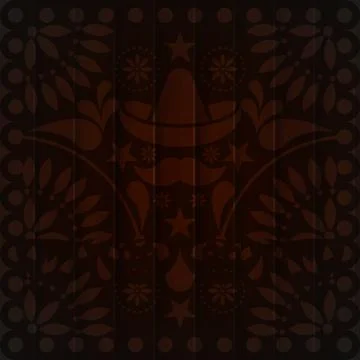 Floral mexican pattern background Stock Illustration