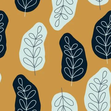 Floral minimal seamless pattern for package design Illustrazione stock