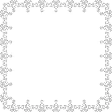 Floral Modern  Frame Stock Illustration