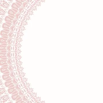 Floral Modern Round Frame Stock Illustration