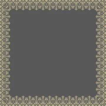 Floral Modern Vector Frame Stock-Illustration