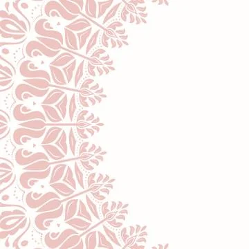 Floral Modern Vector Round Frame Stock Illustration