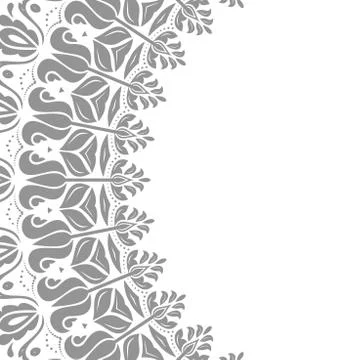 Floral Modern Vector Round Frame Stock Illustration