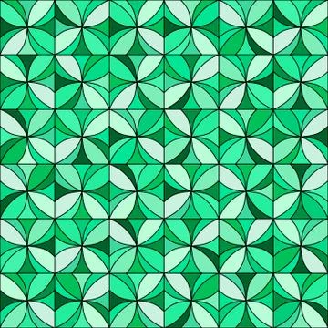 Floral Mosaic Pattern Stock Illustration