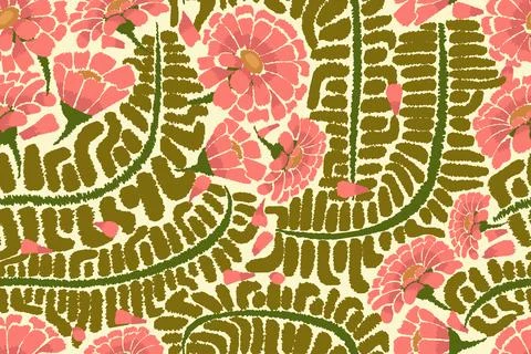 Floral motif pattern 스톡 일러스트