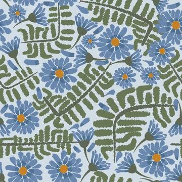 Floral motif pattern Illustrazione stock