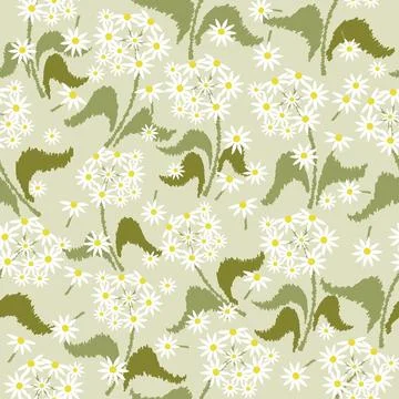 Floral motif pattern Stock Illustration