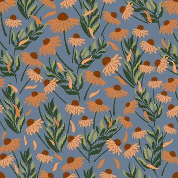 Floral motif pattern 스톡 일러스트