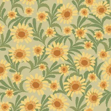 Floral motif pattern Illustrazione stock