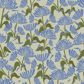 Floral motif pattern Stockillustratie