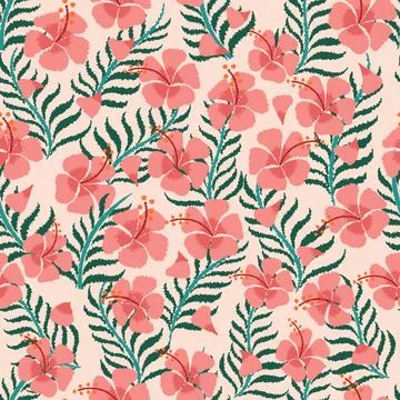 Floral motif pattern Illustrazione stock