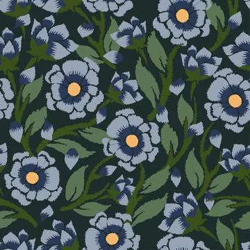 Floral motif pattern Illustrazione stock
