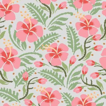 Floral motif pattern 스톡 일러스트