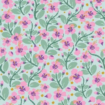 Floral motif pattern Stock Illustration