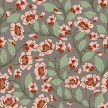 Floral motif pattern Stockillustratie