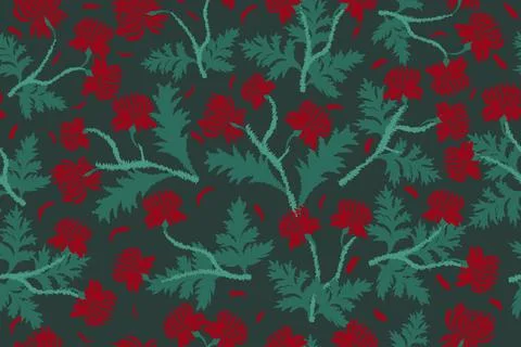 Floral motif pattern Illustrazione stock
