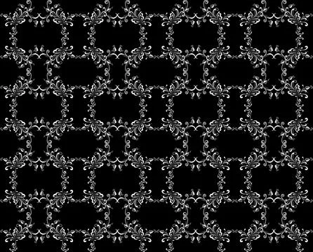 Floral Motifs Pattern Stock Illustration