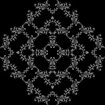Floral Motifs Pattern Stock Illustration