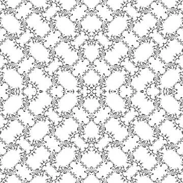 Floral Motifs Pattern Stock Illustration