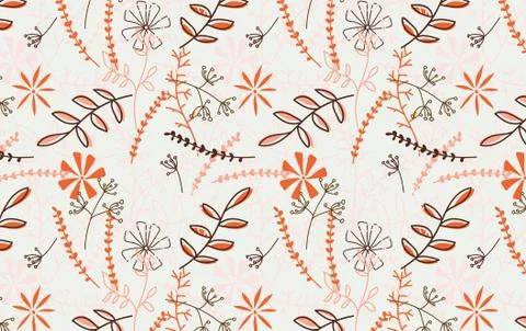 Floral multi-colored background. Leaf pattern. Illustrazione stock