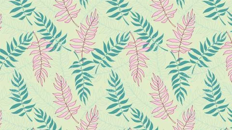 Floral multi-colored background. Leaf pattern. Illustrazione stock