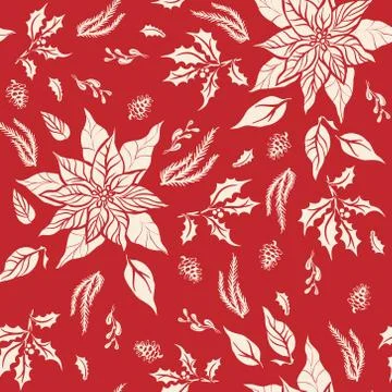 Floral nice holiday pattern Stock Illustration