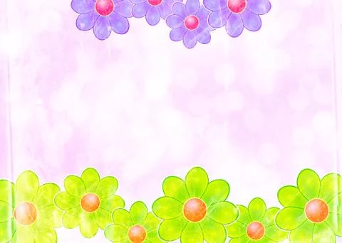 Floral Note Paper Stock-Illustration